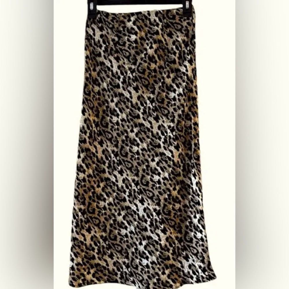 OAT New York Leopard Midi skirt L - Picture 1 of 9